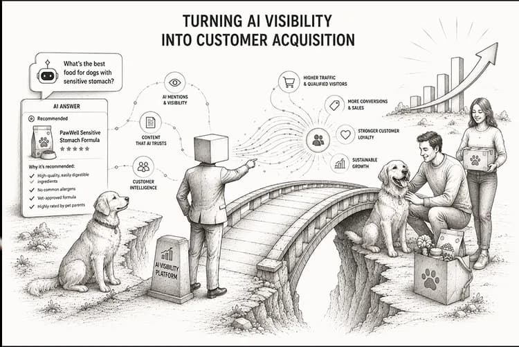 Turning AI visibility into customer acquisition