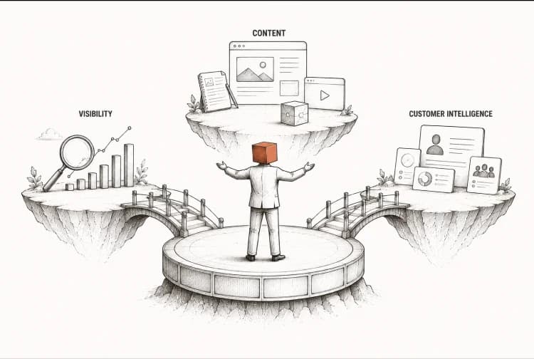 One platform for visibility, content, and customer intelligence